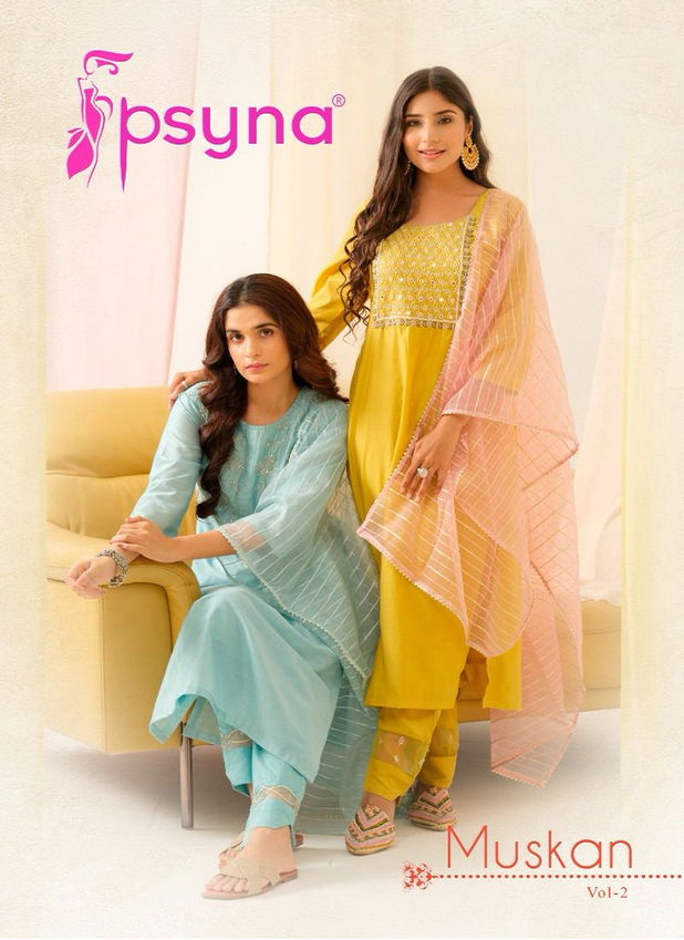 Muskan 2 By Psyna Viscose Designer Kurti With Bottom Dupatta Wholesale Market Surat
